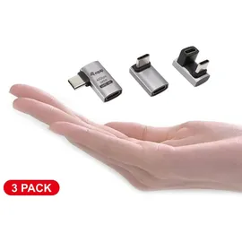 Equip 133478 USB 4 C zu C Adapter, 40Gbps, PD 240W, 3er-Set