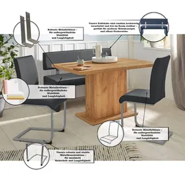 OTTO home Polsterbank Charissa Schwarz 160 x 90 x 53 cm