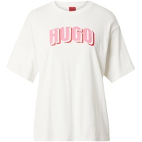 HUGO BOSS T-Shirt 'Dazalena', - Rot,Rosa,Weiß - S