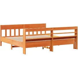 vidaXL Massivholzbett 180 x 200 cm Braun