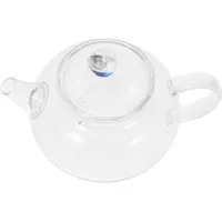 TOPBATHY Teekanne Aus Glas Teekessel Mit Deckel Klare Glasteekanne Kleine Teekanne Für Losen Tee Wasserkocher Aus Glas