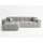 GRAINGOLD Ecksofa Loopo Grau Links