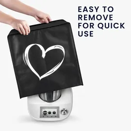 kwmobile Abdeckhaube für Thermomix TM5 TM6 in Weiß Schwarz