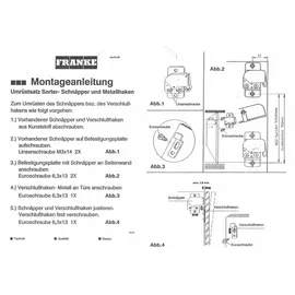Franke Schnäpper Metall für Sorter 95 - Schwarz