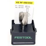 Festool Spiralnutfräser HS Spi S8 D18/25 Nutfräser 18(D)x25x57mm, 1er-Pack (490950)