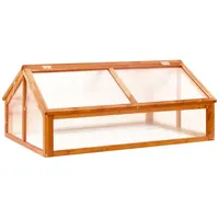 Nqyjm Gewächshaus Braun 114x80x50 cm Tannenholz Gartengewächshäuser, Tomatenhaus Treibhaus für Garten, Aufzucht, Terrasse, Außende