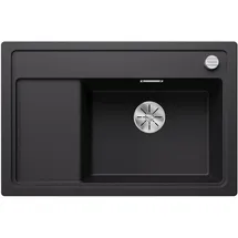 Blanco Zenar XL 6 S rechts Einbau von Oben granit schwarz Handbetätigung 780 x 510 mm