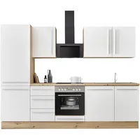 kochstation Küchenzeile KS-Florida 280 cm weiß