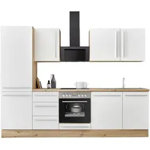 kochstation Küchenzeile KS-Florida 280 cm weiß