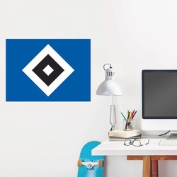 Wall-Art Wandtattoo Hamburger SV Logo HSV (1 St) blau 60 cm x 44 cm x 0,1 cm