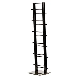 DESIGN DELIGHTS DESIGN CD STÄNDER TOWER schwarz, 92 cm, Metall | für 85 CDs