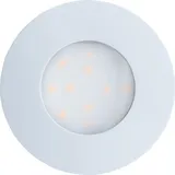 EGLO LED Einbauleuchte Kunststoff/Metall Ø7,8 cm 6W 3000K Warmweiß IP44
