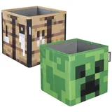 Porta Minecraft Aufbewahrungsboxen aus Stoff, 2 Stück