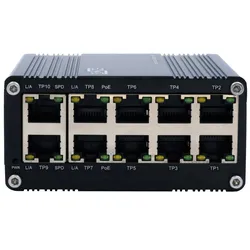 Exsys Switch Industrie Ethernet 8x10/100/1000Tx 2x48VDC-57VDC - Switch - 1 Gbps