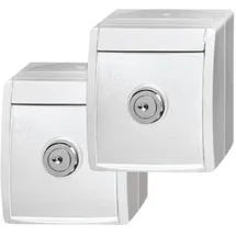 Busch-Jaeger Schuko-Steckdose IP44 Weiß 1 St.