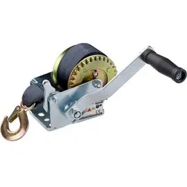 DEMA Seilwinde Handseilwinde Winde mit Kurbel + Gurt 6 m 360 kg 3,1:1