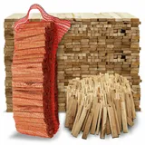 Aleko Parkett Premium 28 kg Brennholz - Anzünder aus Eichenholz, Bio Kaminanzünd