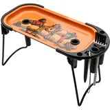 Metall-Rolltablett mit Kegellader für King Size & 1 1/4 Größe, vorgerollte Kegel, Vorrollmaschine, faltbarer Standkegelfüller mit Bürste und Platzierungsgerät (Orange)