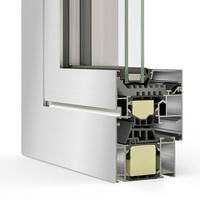 Schüco Fenster, Aluminium-Fenster AWS 75.SI+, Weiß RAL 9016, 500 x 500 mm, 1-teilig festverglast, individuell konfigurieren