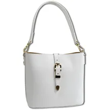 toscanto Umhängetasche Leder White