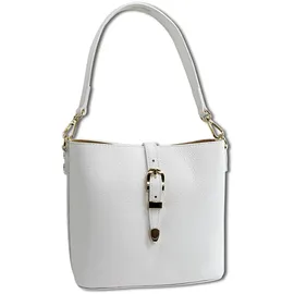 toscanto Umhängetasche Leder White