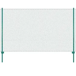 vidaXL Maschendrahtzaun Komplett Set
