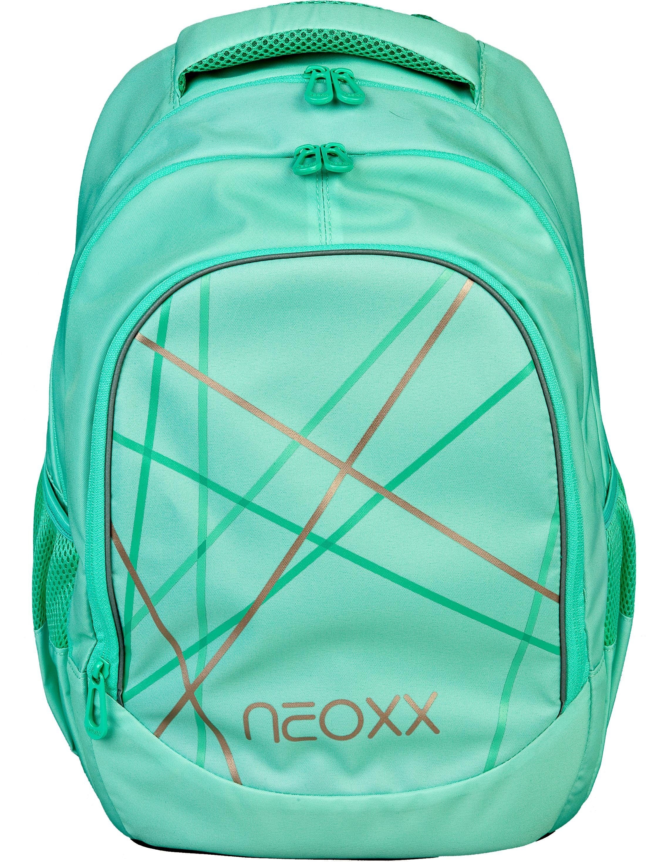 neoxx Schulrucksack »Fly, Mint to be«, Reflektionsnaht neoxx Mint to Be B/H/T: 30 cm x 41 cm x 22 cm