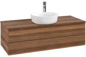 V&B Waschtischunterschrank ohne Frontstruktur Antao 120x36x50cm, HL, WBP w. wal, w. wal