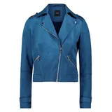 Zero Bikerjacke in Veloursleder-Optik Ensign Blue,38 | 38