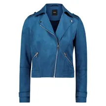 Zero Bikerjacke in Veloursleder-Optik Ensign Blue,38 | 38