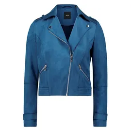 Zero Bikerjacke in Veloursleder-Optik Ensign Blue,38 | 38