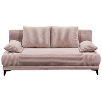 Black Red White Carryhome Schlafsofa Rosa, Textil, 2-Sitzer, Füllung: Schaumstoffflocken,Schaumstoffflocken, 211x96x105 cm, Wohnzimmer, Sofas , Couches, Schlafsofas, Schlafsofas