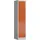 Classix Schließfachschrank feuerrot, lichtgrau X-523514, 5 Schließfächer 41,5 x 50,0 x 180,0 cm
