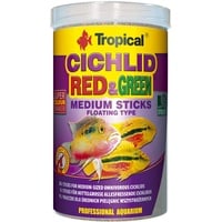 Tropical Cichlid Red&Green Medium Sticks - Futtersticks für mittelgroße Cichliden, mit Astaxanthin & Spirulina, 1er Pack (1 x 1 l)
