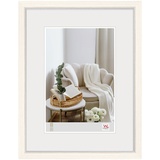 walther design Bilderrahmen 30x40 cm weiss, Hygge Holzrahmen, NC040W