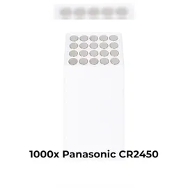 Panasonic CR2450 Lithium Knopfzellen 3 V – 1000er Set, 620 mAh (IEC CR2450) für Industrie & Gewerbe