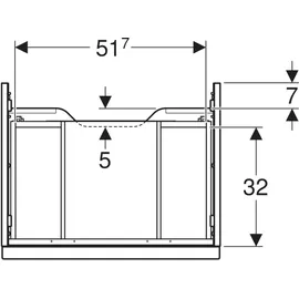 Geberit iCon 59,2x24,7x47,6cm, sa hgl/Gr. sand matt