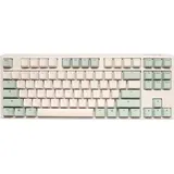 Ducky One 3 Matcha TKL PBT grün/weiß, MX SPEED Silver, USB, DE (DKON2187-PDEPDMAEGGC1)