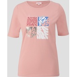 s.Oliver T-Shirt mit Frontprint, pink