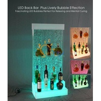 JVmoebel Regal, Designer LED Bar Ablagen Wasser Wand Bar Theke Regal Möbel Wasserwände Regal neu weiß