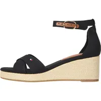 Tommy Hilfiger Damen Wedge Sandalen Flag Criss-Cros Mid mit