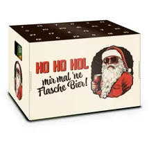 itenga Adventskalender für Bierkasten Männer Adventskalender Stülper - zum Selber Befüllen Bieradventskalender (Cool Santa Ho Ho Hol mir mal 'ne Flasche Bier)