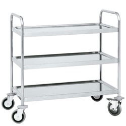 Wagen mit regalen 3 regale max. belastung 200 kg - 900x600x950 mm - 94040620 Eurast
