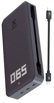 xtorm XB401 - Powerbank - 24000 mAh - 88.8 Wh - 3 Ausgabeanschlussstellen (USB-C) - auf Kabel: USB-C