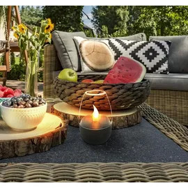 GLOBO 36703 Solarleuchte Edelstahl grau dunkel, LED