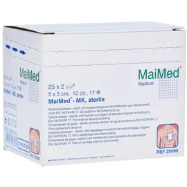 Maimed Mullkompressen 5x5cm 12-fach steril