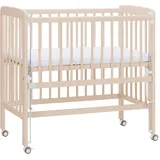fillikid Beistellbett FILLIKID "Nino", Baby, Gr. Liegefläche B/L: 45cm x 90cm, kein Härtegrad, champagner, Massivholz, Babybetten, inkl. Matratze; Made in Europe