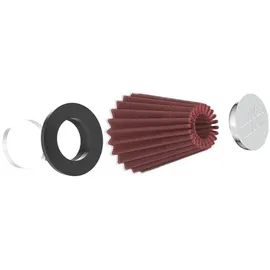 K&N RC-1200 KFZ und Motorrad Universal Chrom Filter Rot