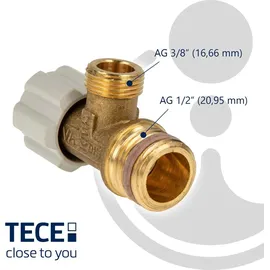 TECE TECE-Ersatzteil Eckventil 1/2 3/8 für TECE Spülkasten