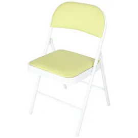 Hti-Living Klappstuhl Kunstleder Gestell Weiß